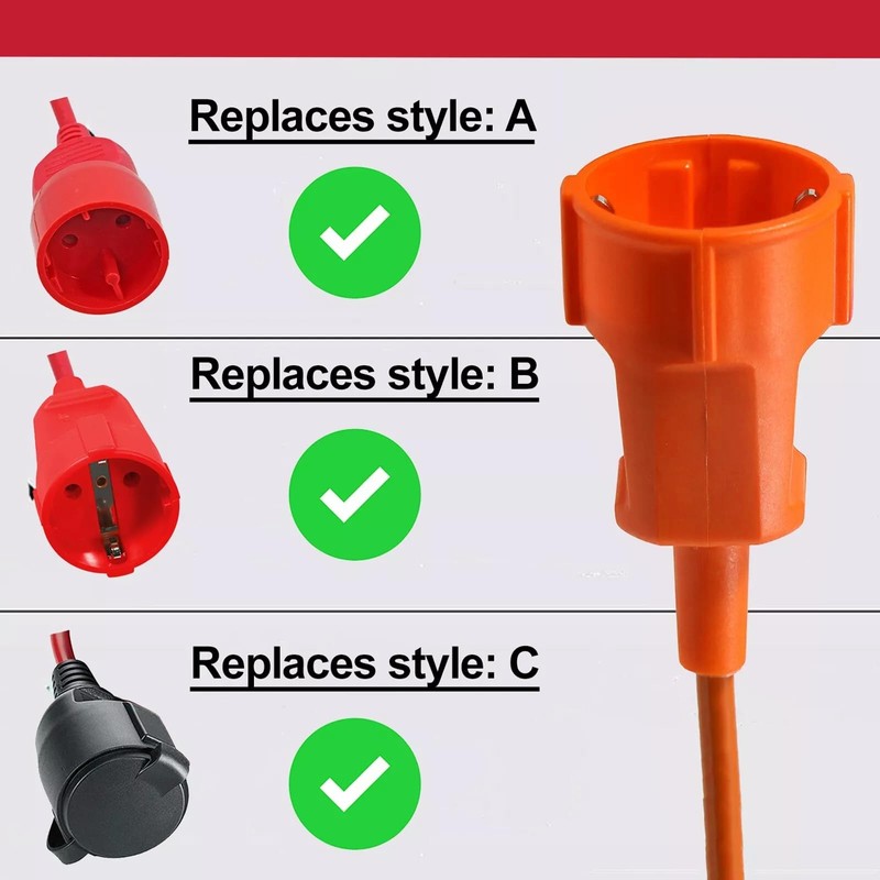 SPARES2GO 10m Mains Power Cable UK 3 Pin Plug compatible