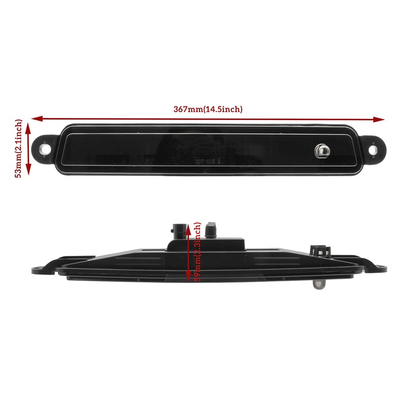 LED 3rd Third Brake Light for Armada 04-15, KEWISAUTO Smoked