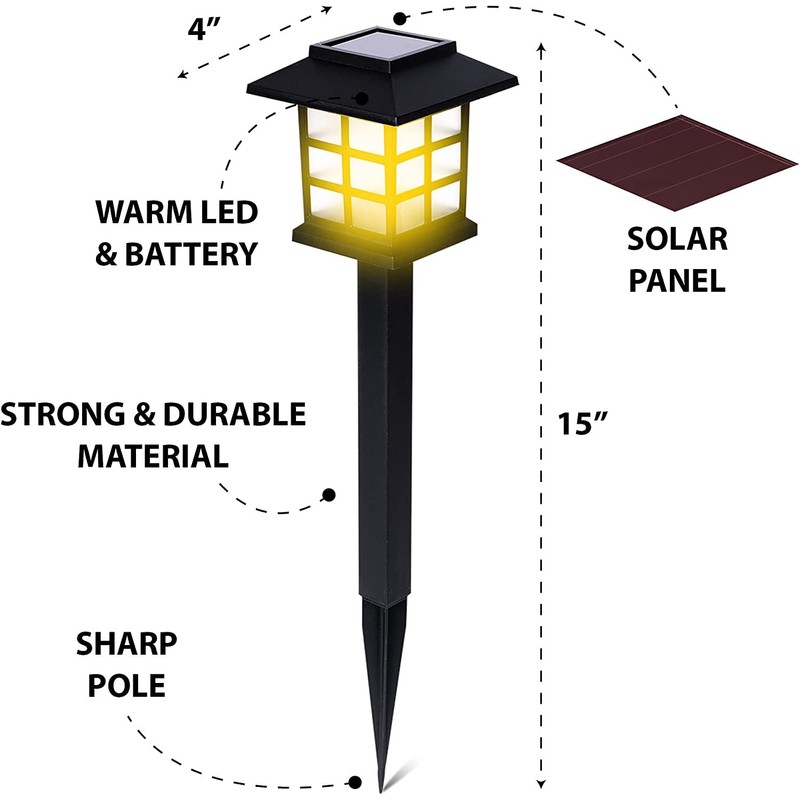 ZONETECH Outdoor Solar Powered Light – LED Twenty-Four Pack Bright
