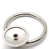 bnafes Drawer Ring Pull Drop Ring Knobs in Silver Tone