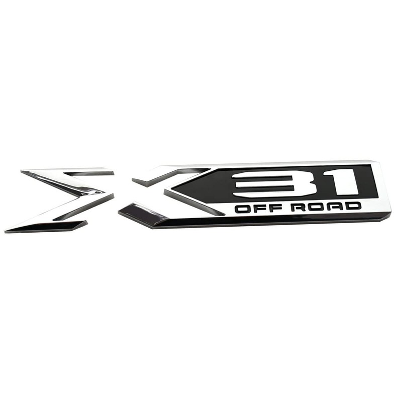 2pcs X31 Off Road Emblems 3D Rear Bodyside Badge Replacement