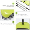 Manual Push Floor Sweeper Broom, Hand Push Sweeper with Enclosed