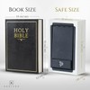 KASLVOX Real Pages Portable Diversion Book Safe Combination Lock - Hollowed Bible Book