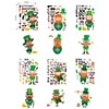 CAKOLINK CAKOLINK 12 Sheets St Patricks Day Stickers for Kids,