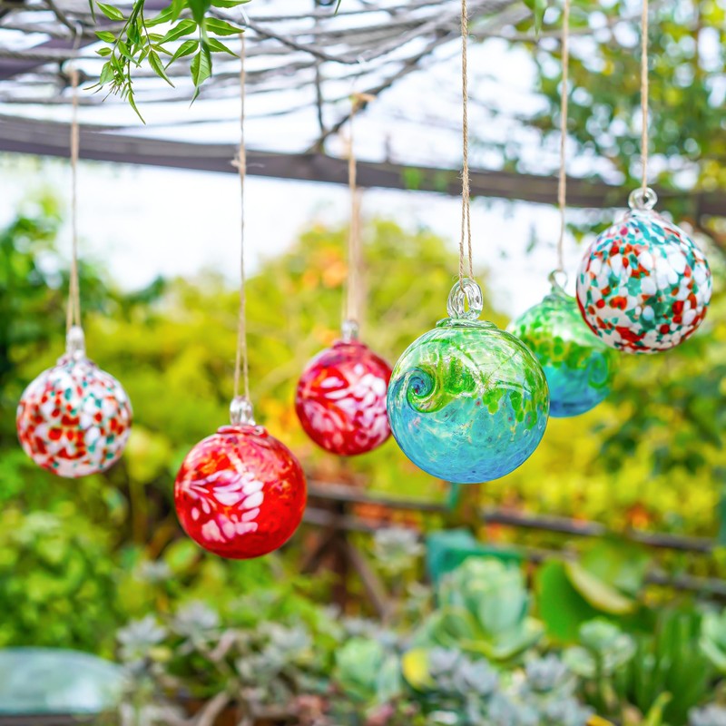 4" Hand Blown Baubles Glass Gazing Ball Garden Ball for