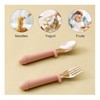 NURTUREBLOOM, Stainless Steel and BPA Free Silicone Fork and Spoon