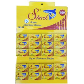 Lord Shark Super Stainless Double-Edged Replacement Blades, 100 Sheets (Set of 20)