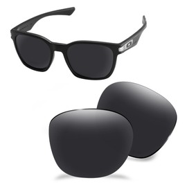 AOZAN ANSI Z87.1 Polarized Replacement Lenses For Oakley Garage Rock OO9175 Sunglasses - Onyx Black