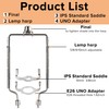 GO&SO 7 8 9 10 inch Adjustable Lamp Harp Holder