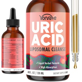 Liposomal Uric Acid Drops, Tart Cherry Supplement with Celery Seed & Boswellia Extract – Muscle, Detox, Joint and Kidney, Uric Acid Cleanse Liquid Supplement– 4 FL OZ (1 Bottle)