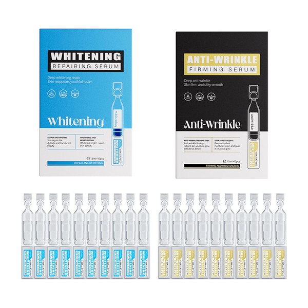 Aufhellendes und Straffendes Serum Set, Anti-Wrinkle Serum, Hellt die Haut