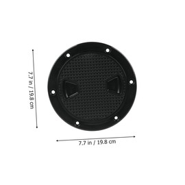 WOONEKY Yacht Cover Hatch Inspection Boat Kayak Round Wide Deck Professional Plate Material Anti-Skid Non-Skid Plastic Practical Hole Accessory Marine Sturdy Shape Application Supply Abs