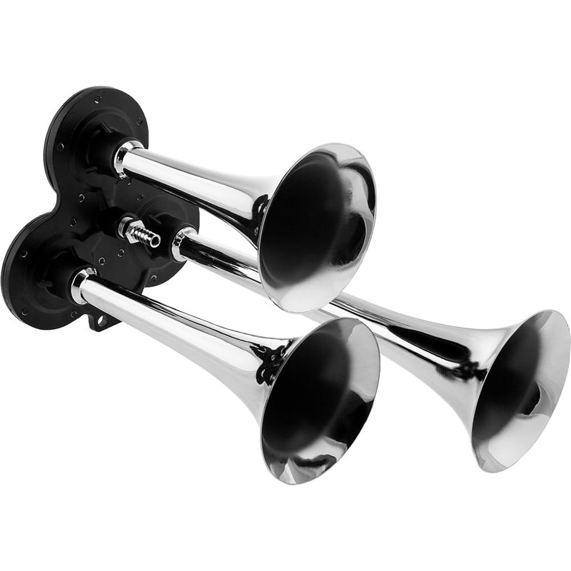 Vixen Horns Train Horn Kit for Trucks/Car/Motorcycle. Complete System with