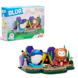 BLDR Squishmallows Benny and Cam's Outdoor Adventure Building Set - Cam The Cat and Benny The Bigfoot Buildable Figures - Squishmallows Fans 8+, 0050