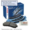 Bosch Balatas de Cerámica Traseras, Negro, BE1391H