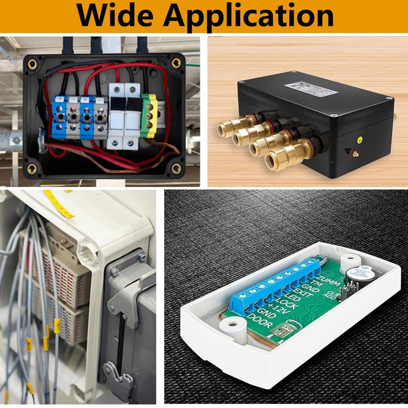 TOP-VIGOR 103x61x31mm Mini Dustproof Electrical Junction Box, ABS Plastic Project