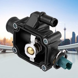 KIMISS Car Thermostat, Engine Coolant Thermostat & Housing Assembly OE Number 1336.Z0 for 206 207 307 308 1007