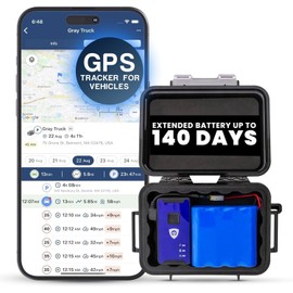 BrickHouse Security 140-Day GPS Tracking Device for Vehicles with Magnetic Case & Extended Battery