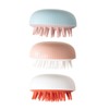 WOONEKY 3pcs Handheld Hair Clean Comb Scalp Shampoo Brush Dual-use