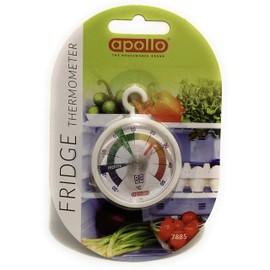 APOLLO Fridge Freezer Thermometer, Multi-Colour, 10x15x1.8