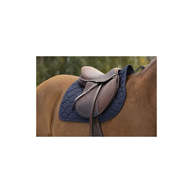 RIDING-WORLD "Rope" Saddle Cloth, Dressage, Navy Blue