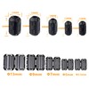 HUAREW Black Clip-on Ferrite Ring Core Ferrite Choke RFI EMI