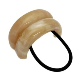 RPZL Women's glossy Arch Pony Morgan Stacked Cuff (BLONDE TORTOISE, Double)