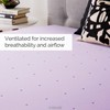LUCID 4 Inch Lavender Infused Memory Foam Mattress Topper-Ventilated Design-King