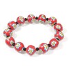 Style ARThouse Robyn, Red Millefiori Polymer Clay Stretch Bracelet Size
