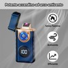 TIKIUKI Electric Lighter Dual Arc Lighter Plasma Metal Flameless Lighters