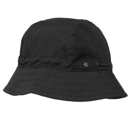 BUILTCOOL Adult Mesh Panel Bucket Cap – Boonie Hat for Fishing, Camping, and Kayaking - Small/Medium, Black