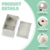 PATIKIL 6.38 Inch Junction Box, Electrical Enclosure Box ABS Plastic