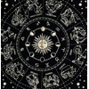 Indian Consigners Gold Zodiac Altar Tarot Table Cloth Witchcraft Spread