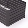 Outsunny Galvanized Raised Garden Bed Kit with Reinforcing Bars, Large