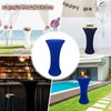 Nacuci 24x43 Inch Round Fitted Cocktail Table Cover Royal Blue
