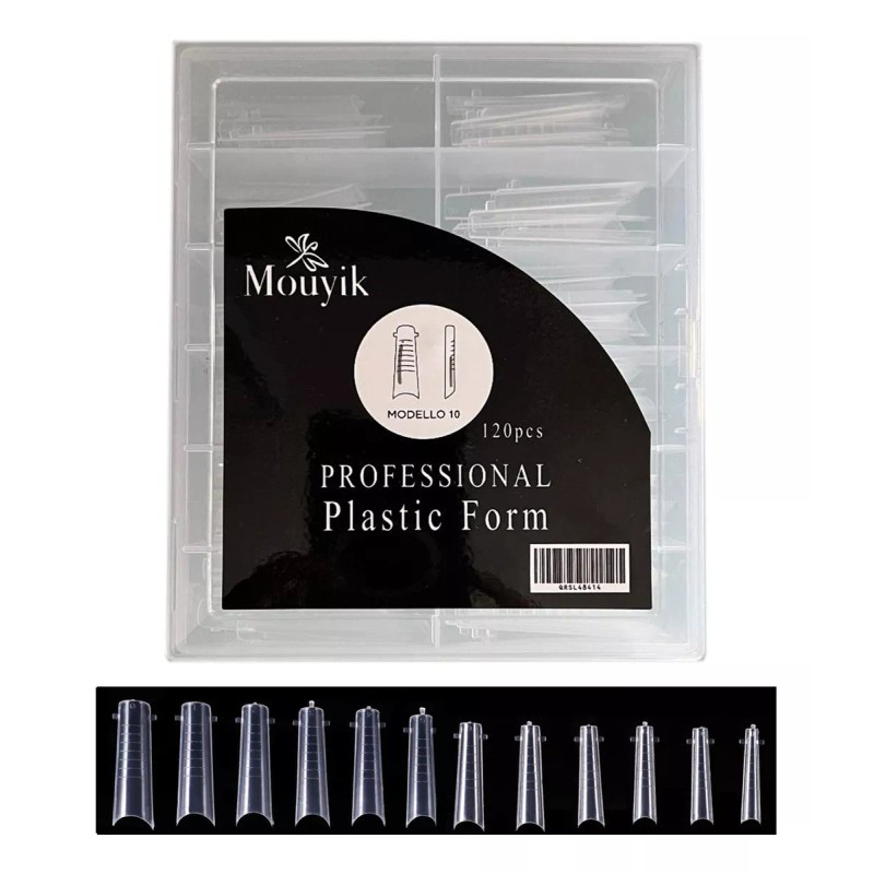 Mouyic Molde Tip Para Poly Gel Acrygel Acrylic 120 Pz