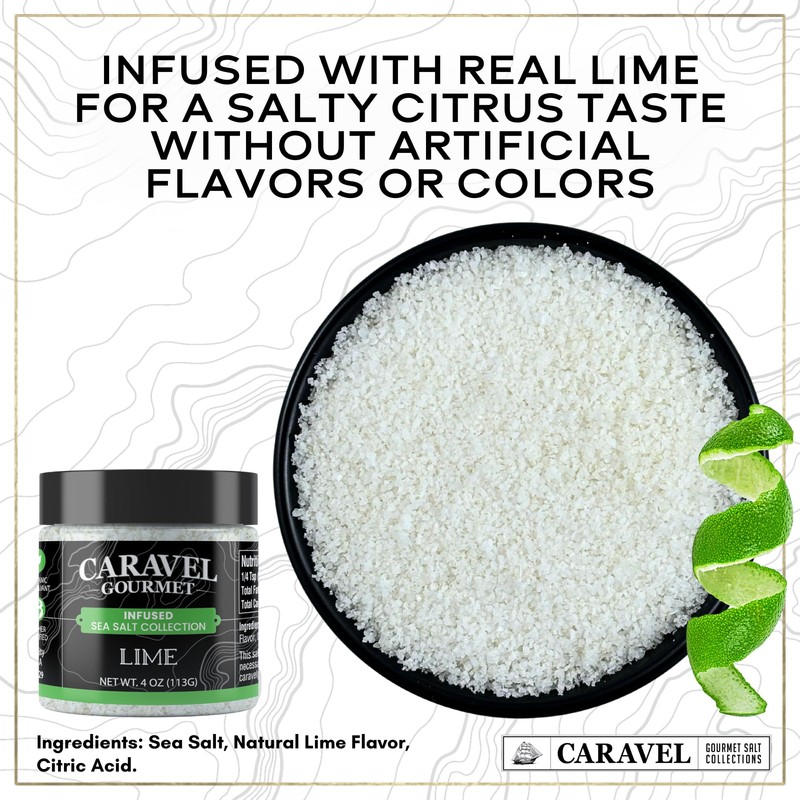 Citrus Salt Gift Pack, Lemon and Lime Sea Salt, 4