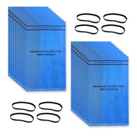 20 Pack Wet Dry Vac Filter Compatible with Stinger Shop Vac 2.5 To 5 Gallon，for Bauer 3 Gallon Shop Vac Filter for WORKSHOP WS01025F WS0255VA for Craftsman 9-38737（with 8 Retaining Bands)