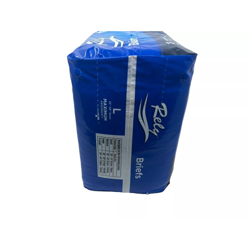 Rely Briefs - Adult Disposable Diapers - Large 72 Count