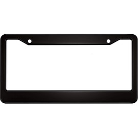 Special Edition Anodized Aluminum CAR License Plate Frame - Black