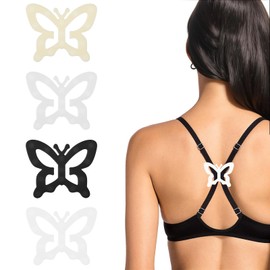 12Pcs Bra Strap Clips Bra Strap Holders for Racer Back, Anti-Slip Buckles Conceal Straps Bra Clips to Make Racerback Adjustable Bra Straps Holder for Women Cross Back