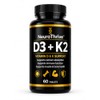 Vitamin D3 4000 IU + K2 MK7 100µg, 60 Vegetarian