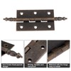 Dophee 2Pcs 127x44mm Antique Bronze 6 Holes Hinges for Vintage