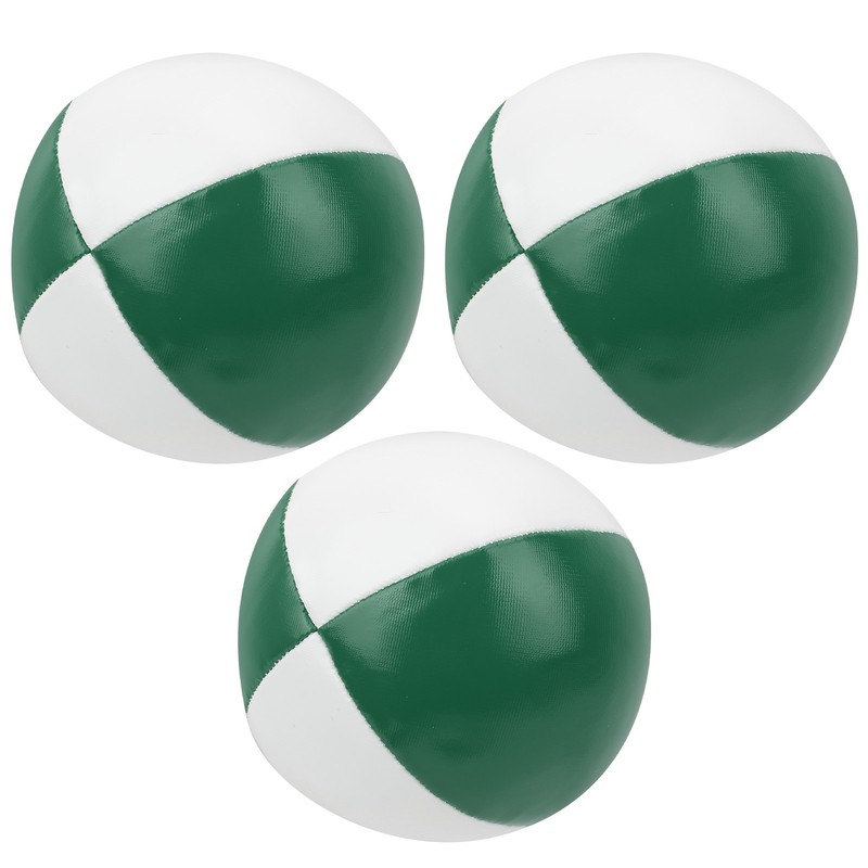 3Pcs PU Leather Juggling Balls Indoor Leisure Portable Performance Practice