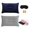 Pack of 2 Inflatable Camping Cushions, Ergonomic Travel Pillow, Inflatable,