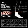 Darntuff 19441959 Men's 1/4 Sock Cushion, onyx black