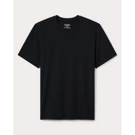 Rhone Men's Origin Performance Tee - Ultrasoft Cotton Blend Fabric, Lightweight, Moisture-Wicking, Anti-Odor T-Shirt (Black, Medium)