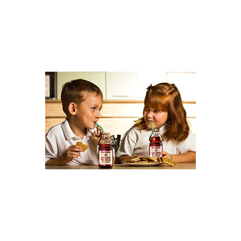 Kedem Grape Juice, 8oz BPA Free Plastic Bottle (12 Pack)