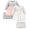 Simple Joys by Carter's Girls' 2-Pack Long-Sleeve Dress Set with