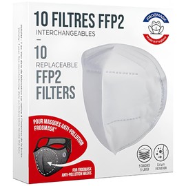 FROGMASK - Anti-pollution, anti-pollen, anti-dust mask - Cycling - Motorcycling - Unisex - Washable - Reusable - + 1 FFP2 filter - Made in France